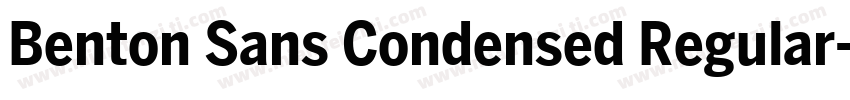 Benton Sans Condensed Regular字体转换